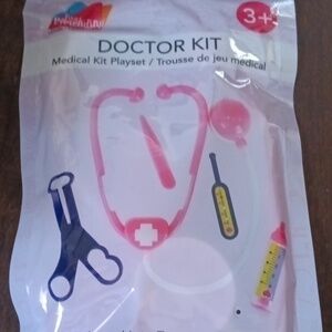 NWT Make Believe Doctor Nurse Medical Kit Stethoscope tweezers thermometer